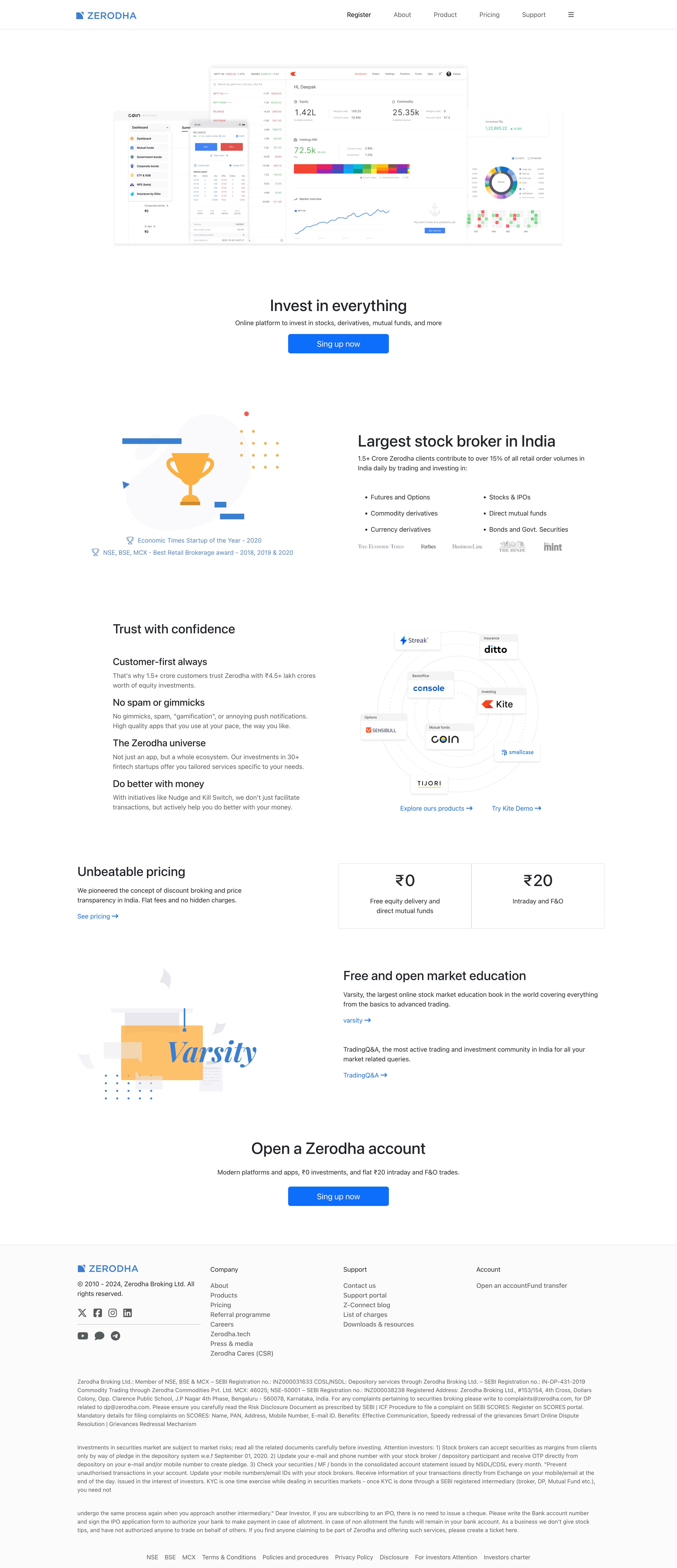 Zerodha Clone